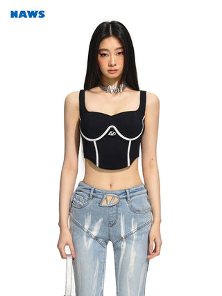 [NAWS] Fishbone Slim Fit Sleeveless Vest