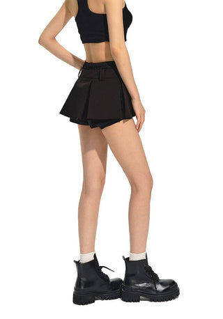 [NAWS] Double waist A-line wide pleated skirt