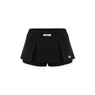 [NAWS] Double waist A-line wide pleated skirt