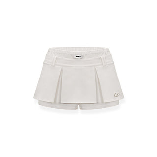 [NAWS] Double waist A-line wide pleated skirt