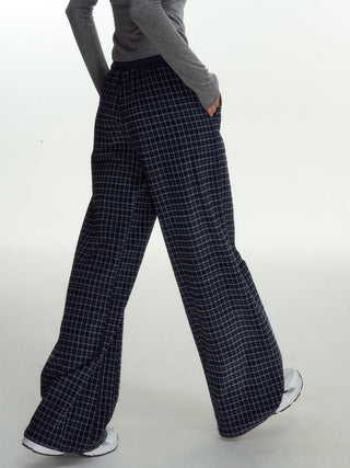[NS76] plaid straight pants