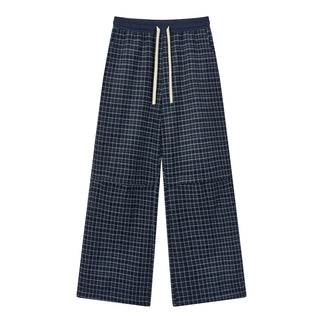 [NS76] plaid straight pants