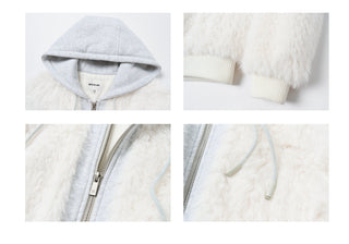 [NS76] fur hooded coat