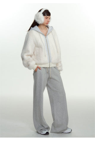 [NS76] fur hooded coat