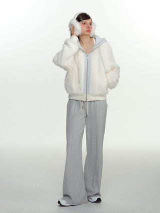 [NS76] fur hooded coat