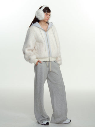 [NS76] fur hooded coat