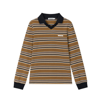 [NS76] striped polo top