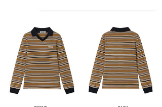 [NS76] striped polo top