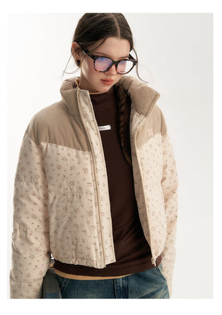 [NS76] floral down jacket