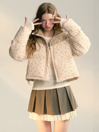[NS76] floral down jacket
