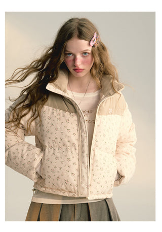 [NS76] floral down jacket