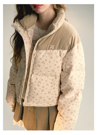 [NS76] floral down jacket