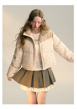 [NS76] floral down jacket