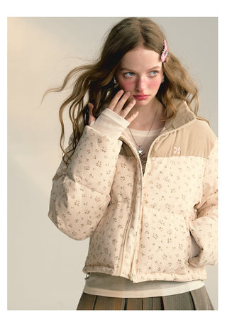 [NS76] floral down jacket