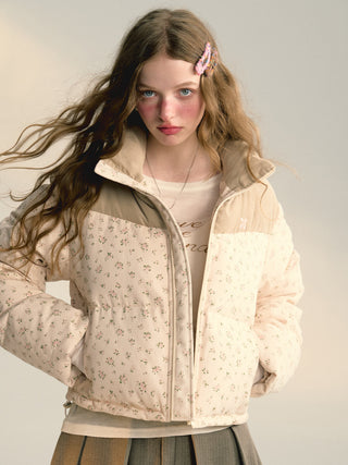 [NS76] floral down jacket