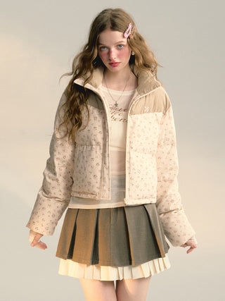 [NS76] floral down jacket