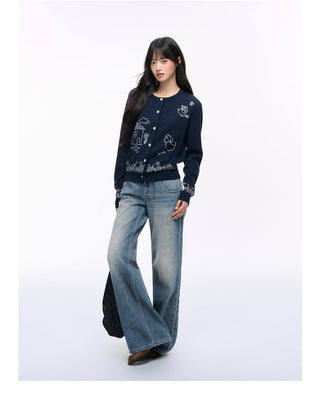 [NS76] puppy knit cardigan