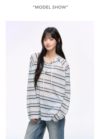 [NS76] hooded sun blouse