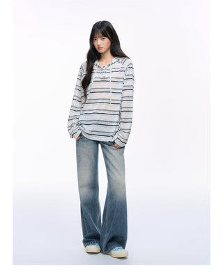 [NS76] hooded sun blouse