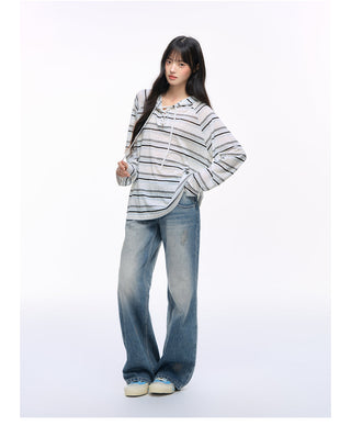 [NS76] hooded sun blouse