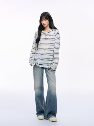 [NS76] hooded sun blouse