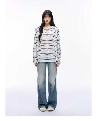 [NS76] hooded sun blouse