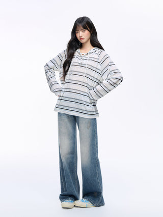 [NS76] hooded sun blouse