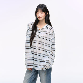 [NS76] hooded sun blouse