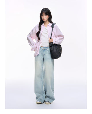 [NS76] distressed wide jeans