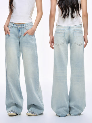 [NS76] distressed wide jeans
