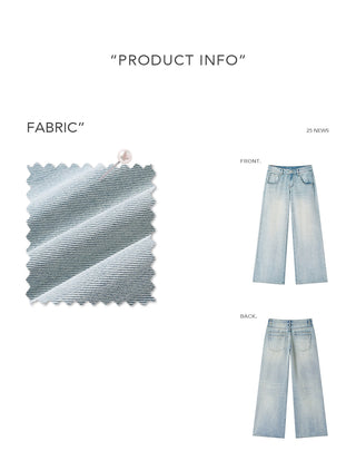 [NS76] distressed wide jeans