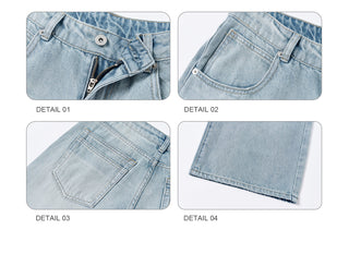 [NS76] distressed wide jeans