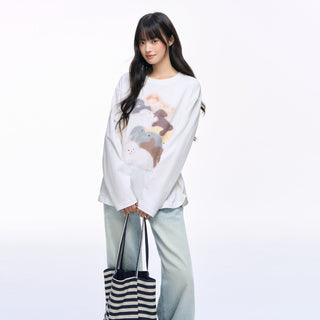 [NS76] puppy print tee