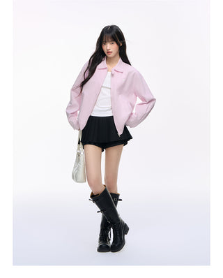 [NS76] linen embroidery jacket
