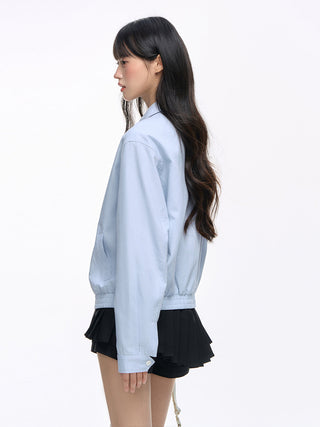 [NS76] linen embroidery jacket