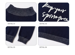 [NS76] letter shoulder sweater