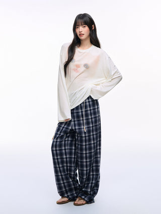 [NS76] kitty print blouse