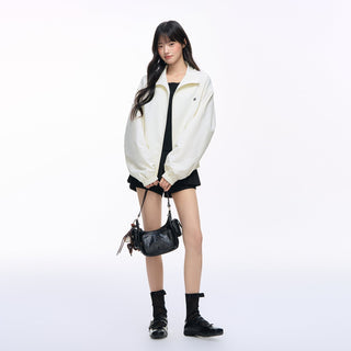 [NS76] lapels zipper coat