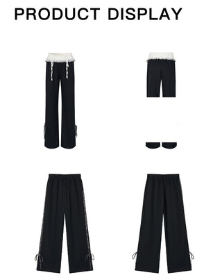 [NS76] lace straight pants