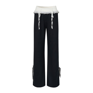 [NS76] lace straight pants