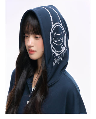 [NS76] letter hooded sweater