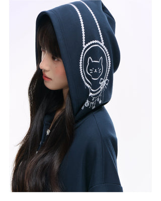 [NS76] letter hooded sweater