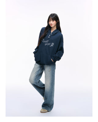 [NS76] letter hooded sweater