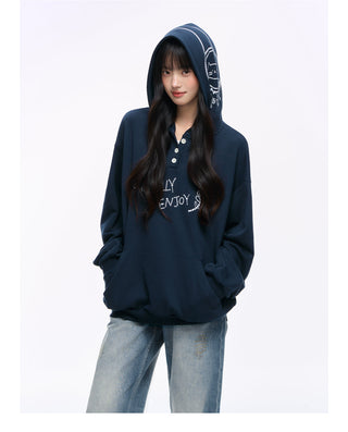 [NS76] letter hooded sweater