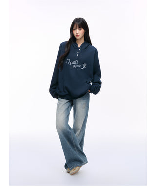 [NS76] letter hooded sweater