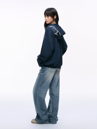 [NS76] letter hooded sweater