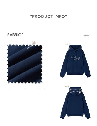 [NS76] letter hooded sweater