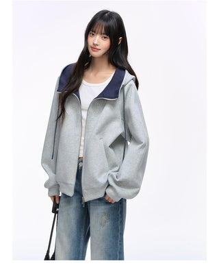 [NS76] double zipper cardigan