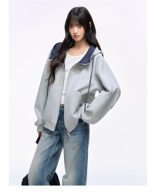[NS76] double zipper cardigan