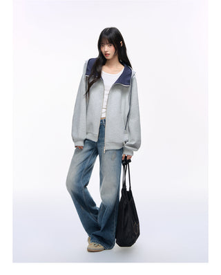 [NS76] double zipper cardigan